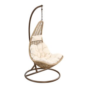 elegant-patio-hanging-chair-brown-rattan