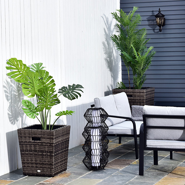 outdoor-PE-rattan-flower-planter